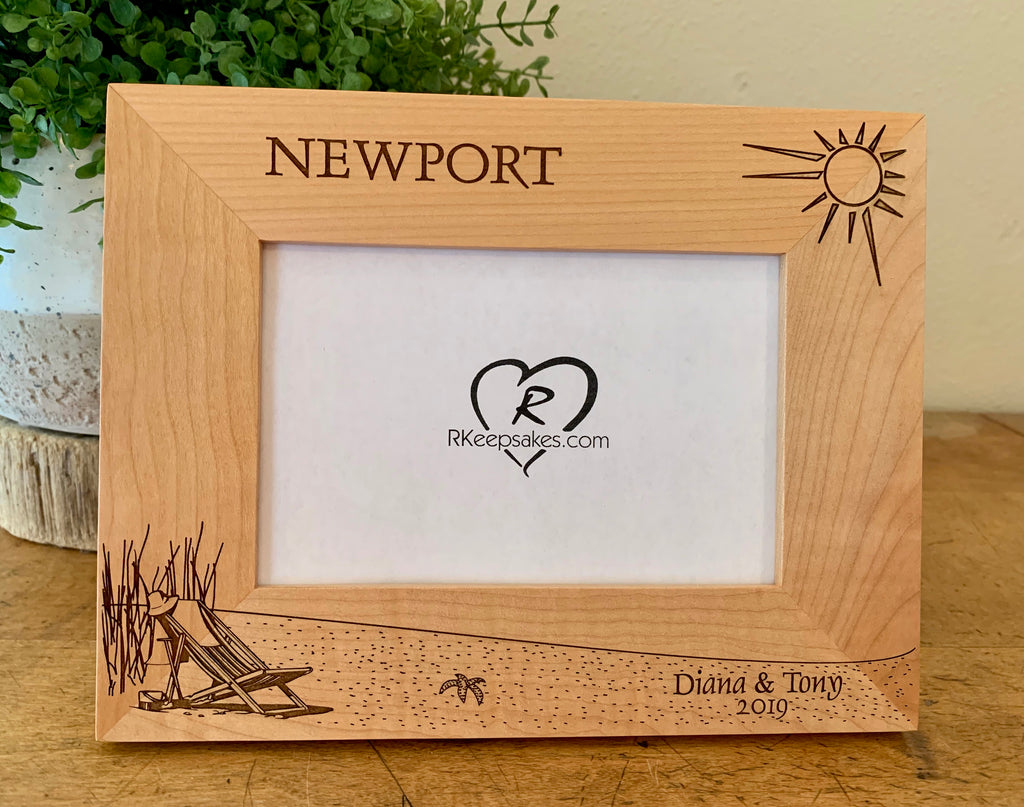Personalized Beach Chair picture frame